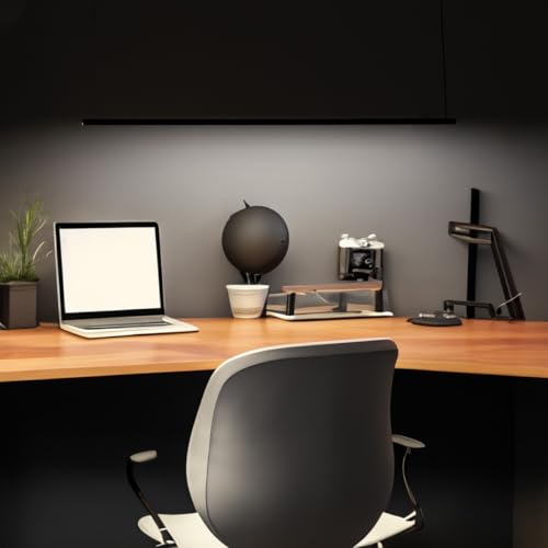 Luminária de Teto Pendente Slim LED Moderno 36W Led Integrado 90cm Bivolt 1,5m de Fio TANGERINA (Pre