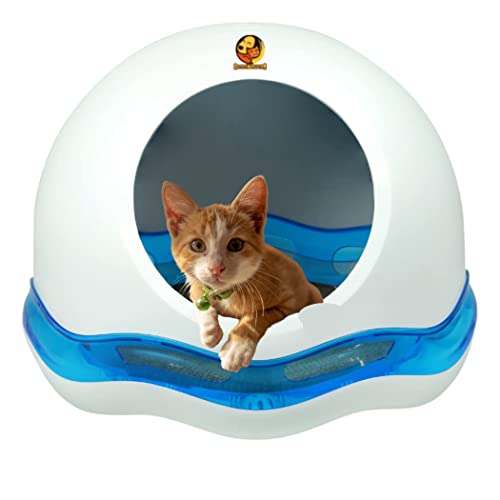 Image of Foodie Puppies 2-in-1 Cat Play Den & Scratching Board | Interactive Ball Track Toy with Catnip | Covered Cat House for Indoor Cats & Kittens