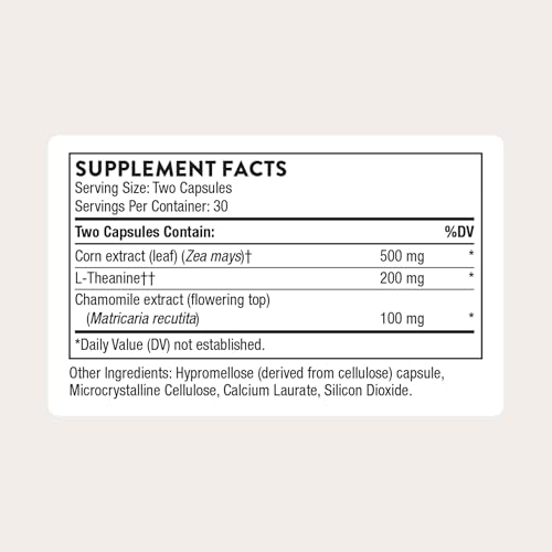 THORNE - Deep Sleep Complex - All-Natural Sleep Supplement - Supports Sleep Quality & All Phases of the Sleep Cycle* - with L-Theanine, Chamomile & Maizinol - Third-Party Certified - 60 Capsules - Image 3
