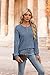 XIEERDUO Womens Sweaters Fall Tunics for Women Long Sleeve Shirts Women's Clothing Blue M