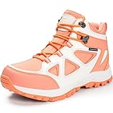 R CORD Kids Water Resistant Hiking Boots Girls Anti Collision Anti-Skid Walking Outdoor Ankle Adventure...