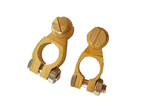 Image of 2 Pieces Universal Car Battery Terminal Clips Connectors Strip Type