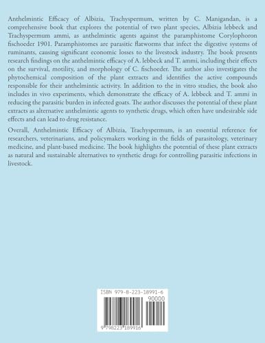Anthelmintic Efficacy of Albizia, Trachyspermum
