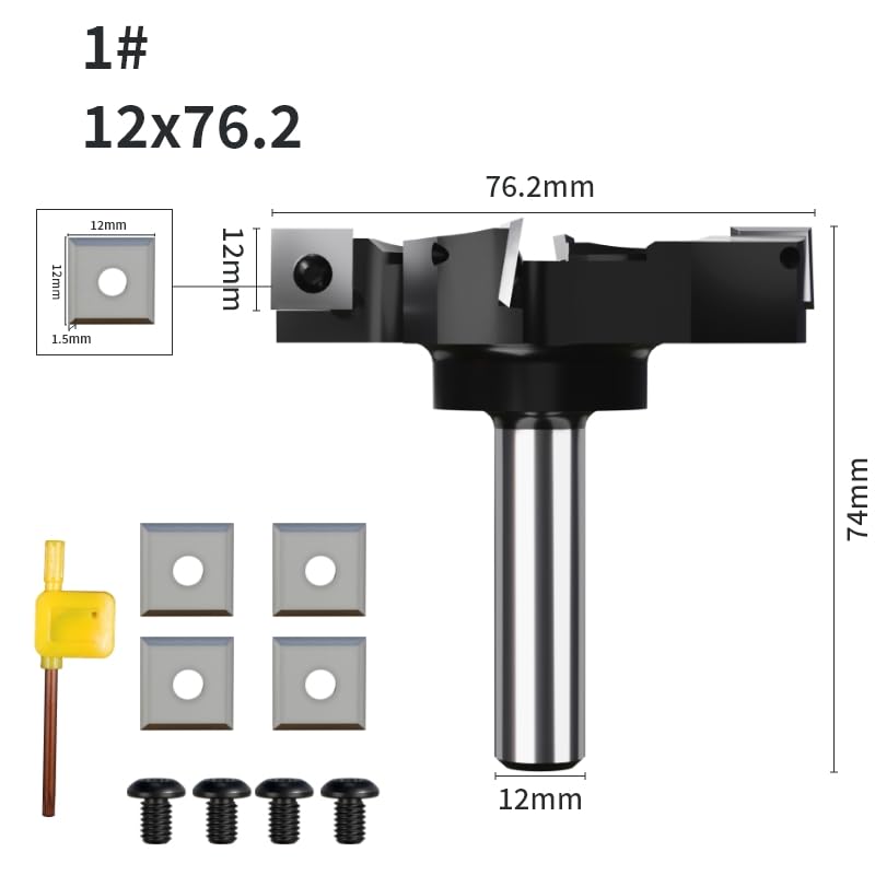 Broca de ranurado tipo "T" Z4, fresa for carpintería, fresa frontal, fresa de carburo(12x76.2)