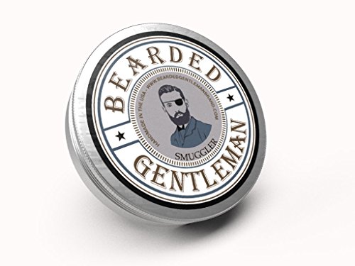 Bearded Gentleman Premium Beard Balm Conditioner - Smuggler - Clove, Pepper, Nutmeg - 100% Natural - Strengthens, Softens, and Styles Beard, 2 oz