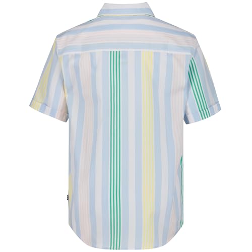 Image of Nautica Boys Short Sleeve Woven Button-Down Shirt. Light Weight & Breathable