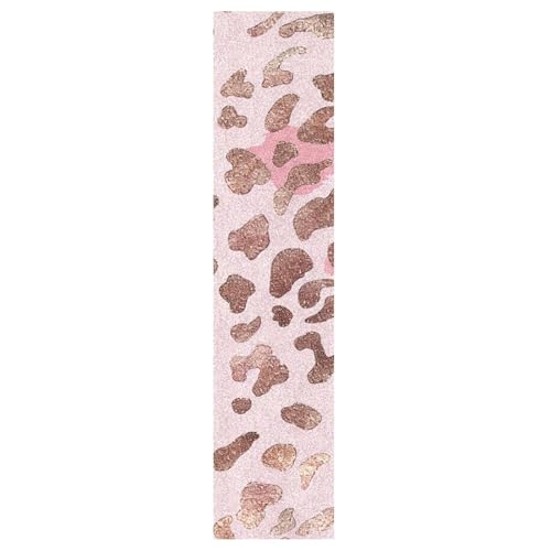 CEBUGI Leopard Spots Skateboard Grip Tape 33x9in Waterproof Tear-Proof Longboard Grip Tape Bubble Free Non-Slip Scooter Grip Tape for Girls Boys