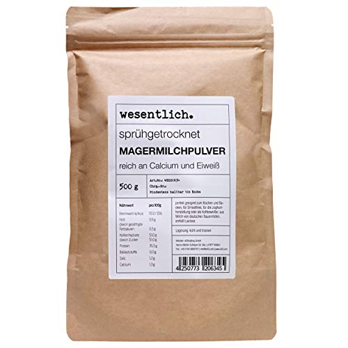 Magermilchpulver (500g) - im Standbodenbeutel von wesentlich Cover