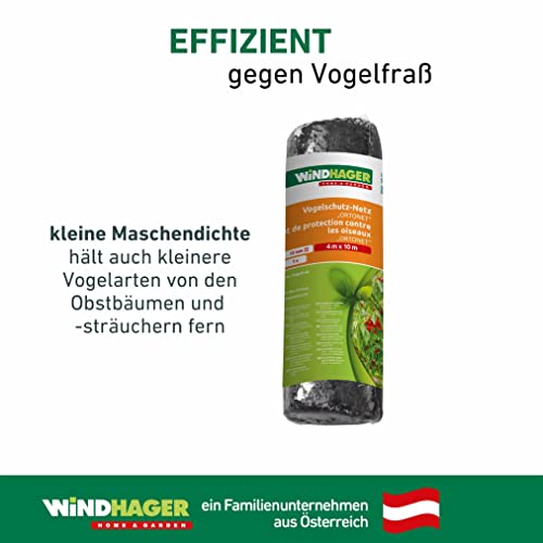 Vogelschutznetz Windhager Ortonet 10 x 4 m mit 13 mm Maschenweite