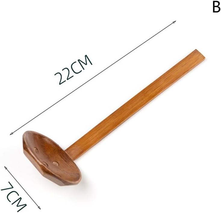 Miniatura 4 de Colador de mango largo, cucharas de mango de bambú liso, cuchara de sopa de madera, utensilios de cocina, olla caliente, moldeo de una sola pieza