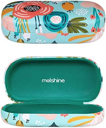 molshine Hard Shell Sunglasses Case,Classic Large Glasses Case for Women Men,Sunglass Eyeglasses
