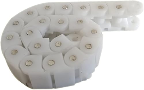 Miniatura 2 de Blanco Negro 40P 60P Nylon POM Plástico Antiestático Resistencia al desgaste Transmisión de Máquina Flexible Transmisión de Rodillo Cadena de