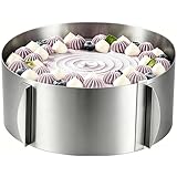 DATANYA Cake Rings Mousse Mold Adjustable 6 to12 Inch Stainless Steel Round Cake Molds for Baking Pastry, Cake Baking Supplies
