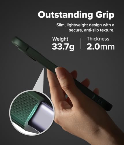 Image of Ringke for Google Pixel 11 Case [Onyx Dark Green] | Feels Good in The Hand, Oil & Dirt Resistant, Enhanced Camera Lens Protection, Comfortable Grip, Non-Slip