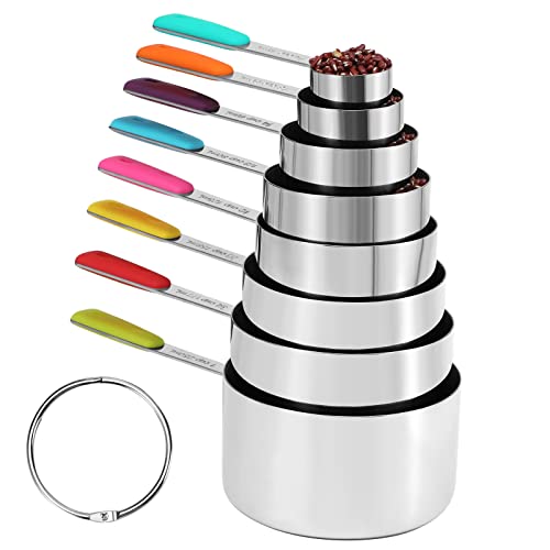 Bopei Stainless Steel Measuring Cups Set (8Cups)