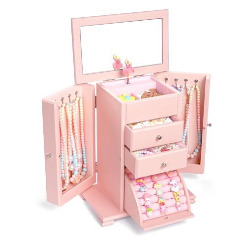 Musical Jewelry Box for Girls - Pink
