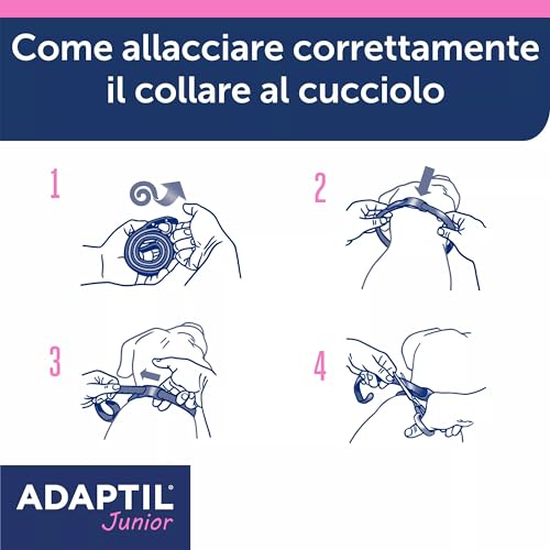 ADAPTIL Junior Beruhigendes Halsband für Welpen, beruhigende Pheromone, Stressabbau für ängstliche Welpen, Entspannung für Lernwelpen und stressige Momente