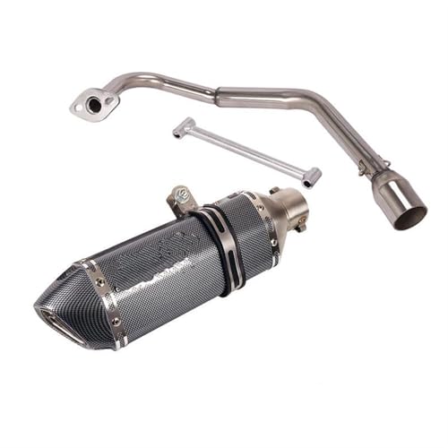 Silencieux 370mm tube central 51mm et système d'échappement complet de moto pour SH125i 2018 2019