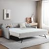Amazon.com: Antetek Daybed with Pop Up Trundle, Modern Button Tufted ...