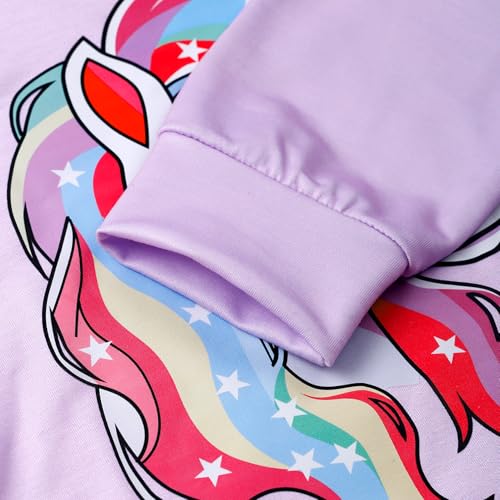 Image of Little Girls Outfits 2 Piece Toddler Long Sleeve Sweatshirt Leggings Pants Fall Winter Clothing Set 2-10 Years
