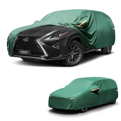 GUNHYI Car Cover Custom Fit Lexus RX350 (2007-2026) Waterproof All-Weather, 16-Layer Heavy Duty Full Exterior Cover with Vents, Driver Door Zipper & Towel, Summer Sun/UV/Rain Protection. Cus