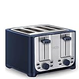 BELLA 4 Slice Toaster with Auto Shut Off - Extra Wide Slots & Removable Crumb Tray and Cancel, Defrost & Reheat Function - Toast Bread & Bagel,...