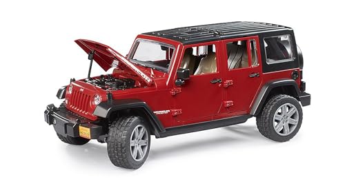 Bruder Toys - Recreational Realistic Jeep Wrangler Unlimited Rubicon with Openable Doors and Removeable Rear Seat (Color May Vary) - Ages 3+