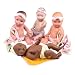 Constructive Playthings CPX-485 Tender-Touch Baby Dolls - Combo Set of 4 Dolls Each with Their Own Blankie