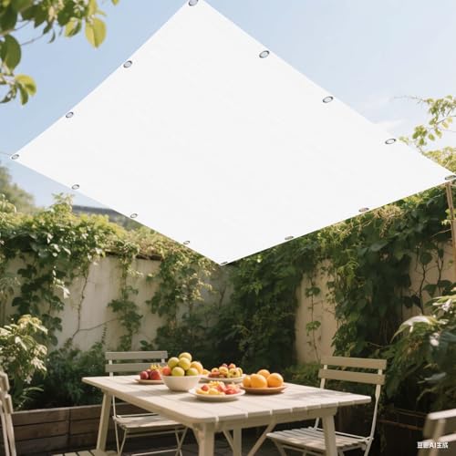 Toile ombrage résistant aux déchirures bâche blanche 400 x 550 - 2