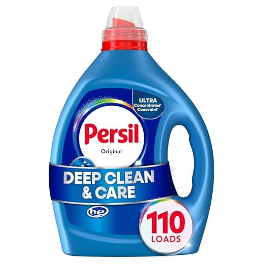 Persil Laundry Detergent Liquid, Original Scent, High Efficiency (HE), Deep Stain Removal, 2X Concentrated, 110 Loads