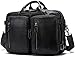 Produktbild XKstyle Business-Notebook Leder Herren-Aktentasche 14-Zoll Große Kapazität Horizontale Schulter Umhängetasche Tablette Rucksack Ultrabook (Color : Black Lychee, Size : 37x26x13cm)
