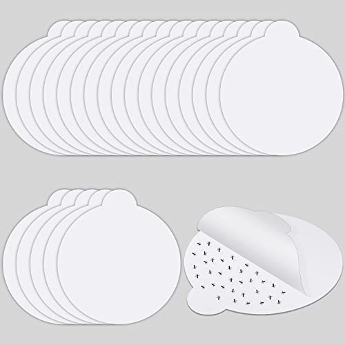 Kittmip 48 Pcs Round Insect Trap Refillable Glue Boards Sticky Fruit Fly Trap Mosquito Fly Killer...