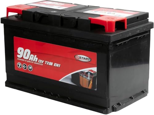 Start Batteria Auto 90AH 12V 720A Polo Positivo Destro Cassetta L4 - 6