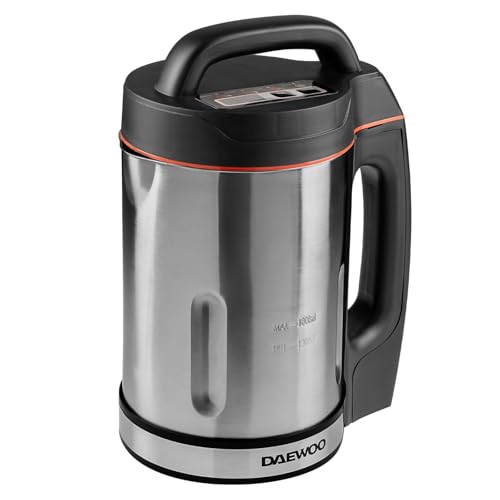 Daewoo Máquina para hacer sopa, 1,6 litros, 6 porciones por mezcla, sopa suave o gruesa en invierno, batidos refrescantes en verano, ajustes fáciles de usar, fácil de limpiar, uso durante todo el año, Daewoo Máquina para hacer sopa, 1,6 litros, 6 porciones por mezcla, sopa suave o gruesa en invierno, batidos refrescantes en verano, ajustes fáciles de usar, fácil de limpiar, uso durante todo el año,