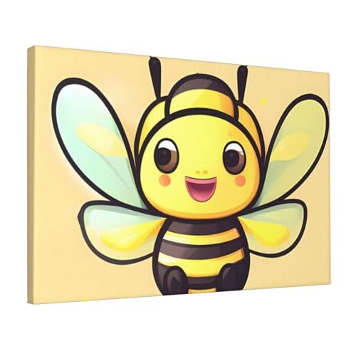 Impression sur toile d'abeille décoration murale moderne sans cadre