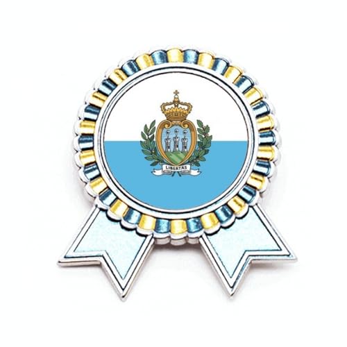 Broche drapeau Saint-Marin accessoire idéal pour costume et vestes de cérémonie