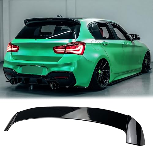 MUTUSAISI Aileron becquet Spoiler pour BMW Serie 1 F20 F21 2012-2019 114d/ 114i/ 116d/ 116i/ 118d/ 118i/ 120d/ 120i/ 125d/ 125i/ M135i/ M140i Noir Brillant de Coffre de Toit Hayon Arrière Accessoires