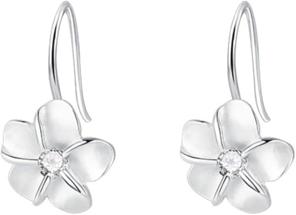 925 Sterling Silver Dangle Earrings for Women 2025 Trendy Diamond Encrusted Birthstone Anniversary Wedding Jewelry Gifts for her