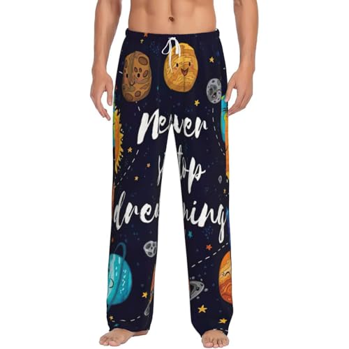 Pantalon de pyjama en flanelle pour homme Cute Planet de détente