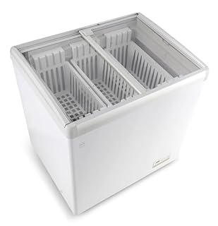 METRO Professional Vetrina Congelatore a Pozzetto GICC1192, 184L, 3 Cestelli, 4 Ruote, Funzione di Congelamento Rapido, Serratura