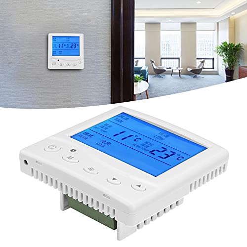 Temperature Controller, Fast Reading LCD Screen Air Conditioner AC220V Thermostat Household for Bedroom