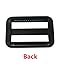 D DrNeeko 20 Pcs 1-1/2 Inch Plastic Triglides Slides for Webbing, Fasteners Strap and Backpack (38mm, Black)