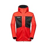 [マムート] アルティメイト 8 ソフトシェル フーデッド ジャケット アジアンフィット メンズ/Ultimate VIII SO Hooded Jacket AF Men 1011-02650 mammut red-black
