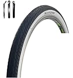 Contenu de la livraison : 1 x pneu de vélo maxxi4you HY 156 noir/blanc 47-559 (26 x 1,75) avec démonte-pneu maxxi4you