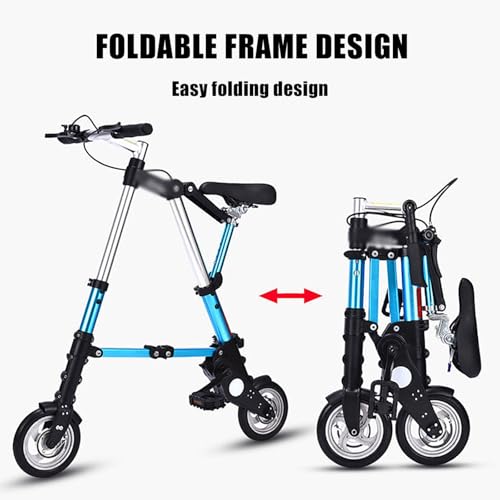 Bicicleta plegable ultraligera compacta para adultos, diseño portátil para fitness y fácil transporte