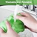 Gorgeousof/Neattidyly Windshield Cleaning Tool, Glass Defogger Brush Car Windshield Cleaning Brush, Microfiber Car Window Cleaner with 4 Reusable and Washable Microfiber Pads and Extendable Handle
