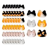 Cute Cat Buttons for Sewing(Set of 48) - Assorted Small Resin Buttons,2 Holes,Suitable for Sewing,Knitting,Crafts,Decoration & DIY Projects