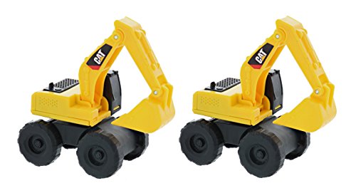 Toystate Road Rippers CAT Mini Machine Free Construction Playtime Kit (12 Pack: 4 x Dump Trucks, Wheel Loaders, Excavator, 2 x Bulldozer, 1