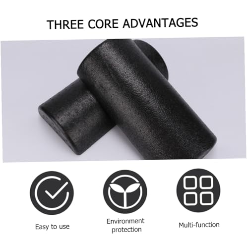 Luxshiny 2 piezas de rodillos de masaje musculares de alta densidad EPP para yoga, columna semi-cilíndrica de espuma adecuada para pilates y terapia miniatura 3
