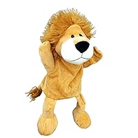 Hand Puppets for Kids & Adults Lion Tiger Elephant Monkey Zoo Animal Plush Puppet Toy for Imaginative Play, Show Theater, Storytelling, Teaching, Role-Play